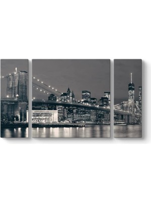 Siyah Beyaz Köprüsü 126 x 70-3 Parçalı