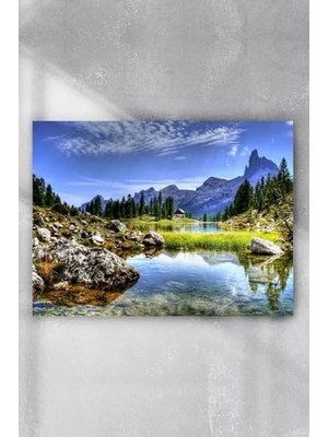 (PSTER3942) Dağ ve Göl Manzara Poster 2(70X100CM)