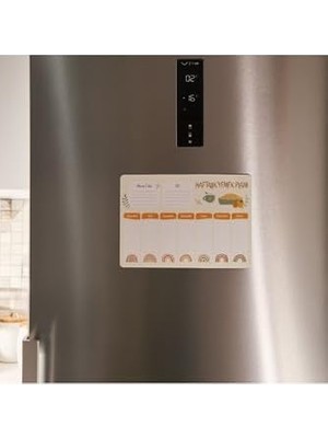 Haftalık Yemek Planlayıcı Buzdolabı Magneti
