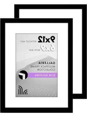 Die Grup 9X12 Inç Siyah Resim Çerçevesi Seti