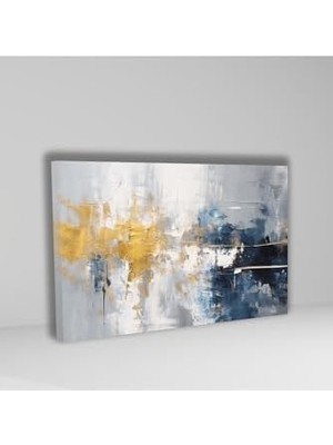Tekli Yatay Kanvas Tablo Pastel Renkli Soyut Görsel 100 x 70 GARTNM8471