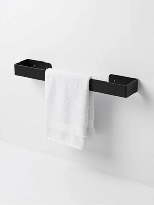 Die Grup Yapışkanlı Havlu Askısı, Metal Tasarım, Delmeden Montaj ile Banyo ve Mutfak Için Uygun