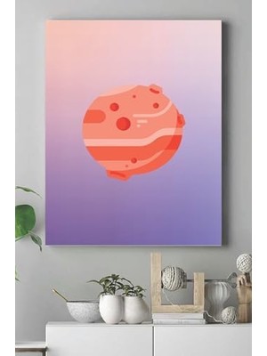 (PSTER15290) Uzay Temalı Çocuk Odası Kanvas Tablo 8 40 x 60