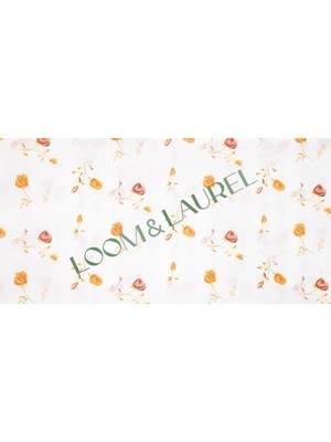 Loom & Laurel Baskılı Yıkanabilir Masa Örtüsü Mutfak Bahçe Piknik Masa Örtüsü (140X200)