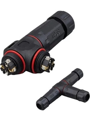 Renas Store PM-24596 4 Pin Telli 3'lü Tip IP68 Su Geçirmez RJ45 Konnektör