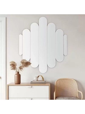 Renas Store 40X40 cm Kırılmaz Pleksi Dekoratif Duvar Aynası - Tasarım 1. Sınıf Akrilik Ayna