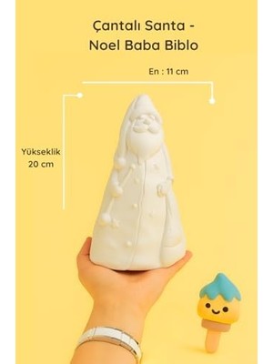Çantalı Baba Biblo – 20 cm Seramik Dekoratif Figür