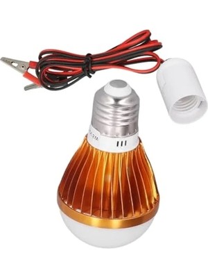 Die Grup 4 Metre Kablolu 12 V Seyyar LED Ampul | Anahtarlı 5W Aydınlatma Beyaz Işık