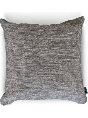 Piloti - Series - Brown Dokulu Düz Dekoratif Kırlent Kılıfı 45X45 Cm, Kahverengi