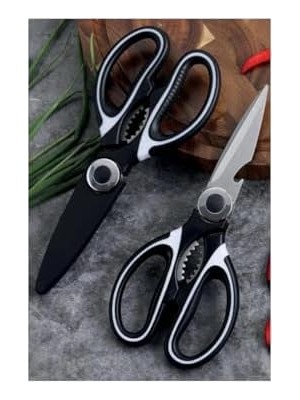 Mutfak Makası Ağır Hizmet Tipi Keskin Mutfak Makası, Çok Amaçlı Paslanmaz Çelik, Tavuk, Balık, Et, Sebzeler, Otlar, Barbekü, Çiçekler, Kuru Yemişler Kaliteli Ağır Malzeme