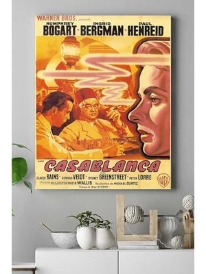 (PSTER15541) Casablanca-Kazablanka Film Afişi Kanvas Tablo 6 50 x 70