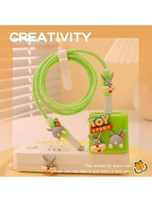18W/20W ile Uyumlu Toy Bugs Şarj Kılıfı, Şarj Kablosu Örme Aparatı, Toparlayıcı, Kablo Koruyucu