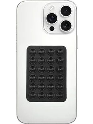 Die Grup Babilden Telefon Arkasına Yapışan Silikon Vantuzlu Telefon Kılıfı Tutucu Araç Telefon Tutucu Ahtapot Vakumlu Telefon Tutucu (Siyah (Çift Taraflı))
