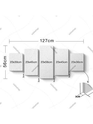 Manzara Yağlı Boya Rep. Tablo 127 x 56-5 Parçalı