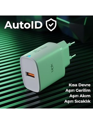 C304 18W Qc3.0 USB Şarj Adaptörü Beyaz