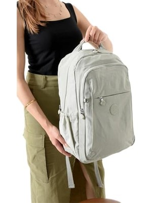 Bolsas 1092 Su Geçirmez Ithal Krinkıl Kumaş Laptop Bölmeli Okul ve Günlük Sırt Çantası Siyah
