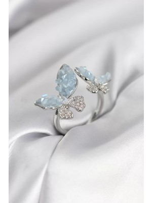 Renas Store Gümüş Renk Model Zirkon Taşlı Kadın Yüzük - TJ-BYK3945