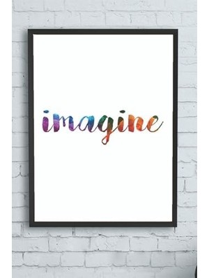 (PSTER12413) Imagine Motivasyon Çerçeveli Tablo2 (21X30CM)