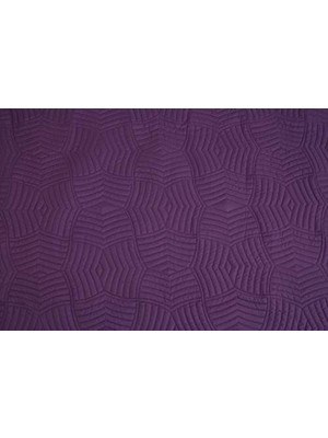 Taç Gündelik Polyester Yatak Örtüsü Seti, Mor, Çift Kişilik