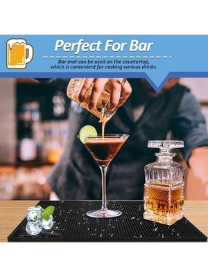 Silikon Bulaşık Kurutma Matı, 30X45 cm Genişliğinde, Kaymaz Yapı, Kolay Temizlenebilir Tasarım, Ev Ofis Restoran Işyeri Için Uygun Silikon Kahve Makinesi Pedi Bulaşık Kurutma ve Bar Matı