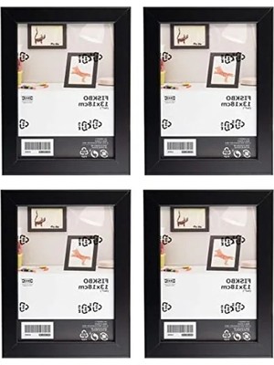 Die Grup 4'lü Siyah Fotoğraf Çerçevesi Seti - 13 x 18 cm