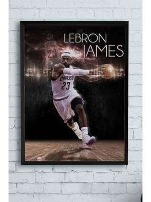 (PSTER11942) Lebron Basketbol Çerçeveli Tablo (30 x 40CM)