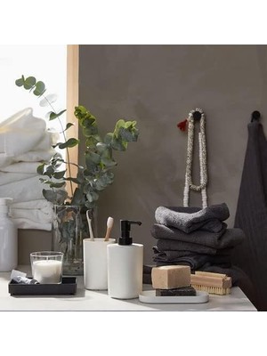 Banyo Aksesuar Seti - Sıvı Sabunluk - Katı Sabunluk - Diş Fırçalık
