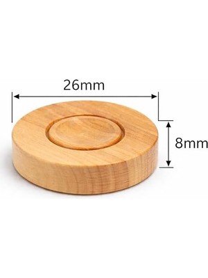Star Ahşap Tavla Pulları 26X8MM –%100 Doğal Ahşap, 30 Adet (15 Krem & 15 Siyah), Pürüzsüz Yüzey, Dayanıklı Tavla Taşı Seti