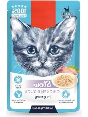 Die Grup Tavuk ve Ördekli Yaş Kedi Maması 70GR