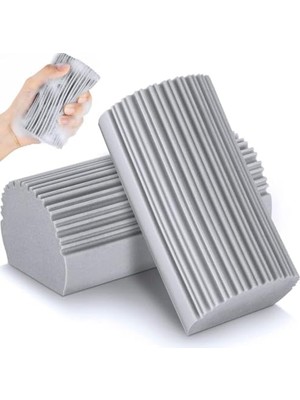 Sponge Sihirli Sünger 3'lü Set - Çok Amaçlı Leke Çıkarıcı Temizlik Süngeri - Mutfak, Banyo, Duvar ve Ayakkabı Için Deterjansız Silgi Sünger (Pembe, Gri, Sarı)