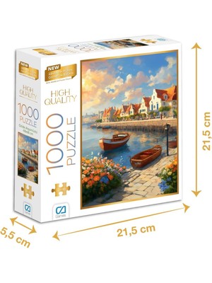 Gölde Akşamüstü 1000 Parça 2,2mm Kalınlık 48X68CM Profesyonel Hobi Puzzle Yapboz Serisi