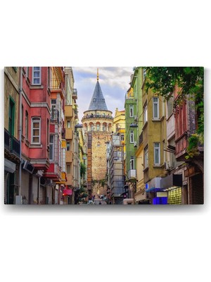 Omrs Store Galata Kulesi Kanvas Tablo - 125X80CM
