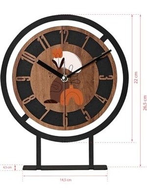 Omrs Store Dekoratif Desenli Masa Saati