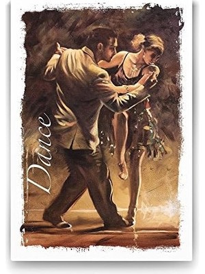 Omrs Store Arjantin Tangosu Kırmızı Kadın Tablosu - 60X90CM