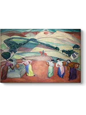Omrs Store Diego Rivera - At The Fountain Of Toledo Tablosu 100 x 70