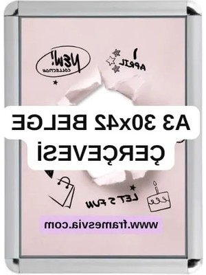 Die Grup A3 Boyutlu Aç Kapa Rondo Köşeli Belge Çerçevesi