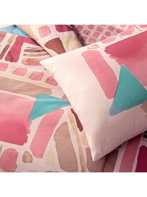 Omrs Store Taç Holden Düz Pamuk Nevresim Takımı, Pembe, Tek Kişilik