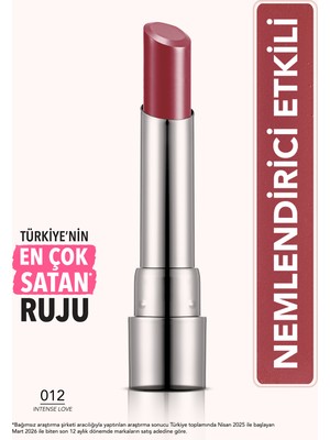 Flormar Sheer Up Yarı Saydam Renk Veren Nemlendirici Stick Parlak Ruj - 012 Intense Love