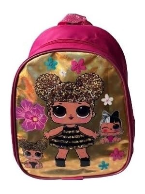 Omrs Store Anaokulu Çocuk Sırt Çantası Şeker Bebek Çizgi Film Karakter Kumaş Ön Yüzey 5d Boyutlu 4 5 6 Yaş Pembe Sarı