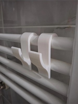 Omrs Store Havlupan Askısı 2'li Set Delme Gerektirmeyen Pratik Havlu ve Kıyafet Askılığı Banyo Düzenleyici
