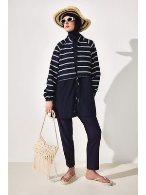 DeFacto Regular Fit Çiçekli 5'li Burkini Mayo G7443AX26HS