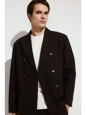 DeFacto Regular Fit Sivri Yakalı Blazer Ceket H6250AX26SM
