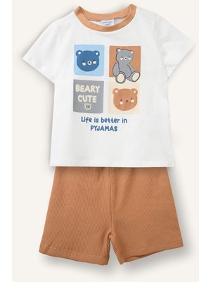 DeFacto Hayvan Desenli 2'li Pijama Takımı Erkek Bebek H5395A526HS