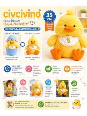 Omrs Store Özgüner Sürpriz Yumurta Civcivino – Yumurtadan Çıkan Sevimli Peluş Civciv – Çocuklar Için Koleksiyonluk Oyuncak – Hediye ve Eğlenceli Sürpriz (Mavi)