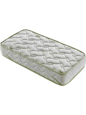 KuponsArt 90X130 Kupons Aloe Vera Ortopedik Yaylı Bebek Yatak 7 Bölgeli Paket Yay ile Yüksek Konfor