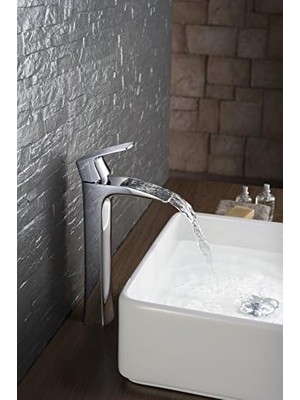 Tech Butiq Penta Mir Yüksek Lavabo Bataryası, Krom