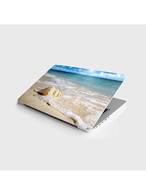 Tech Butiq Laptop Bilgisayar Notebook Pc Kaplama Etiketi Deniz Kabuğu