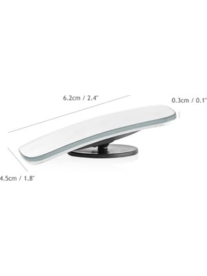 Tech Butiq K.dot Dikdörtgen Gerçek Cam Kör Nokta Aynası Aynası 360 Derece 3m Foam Yapıştırıcılı Hareketli 2 Adet