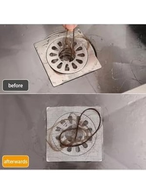 Tech Butiq 10 Adet Banyo Gider Süzgeci Saç Yakalayıcı Süzgeç Banyo Duş Gider Tıkanık Önleyici Süzgeç