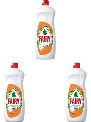Tech Butiq Temiz & Ferah Sıvı Bulaşık Deterjanı 650 ml Portakal Kokulu 3lü Paket